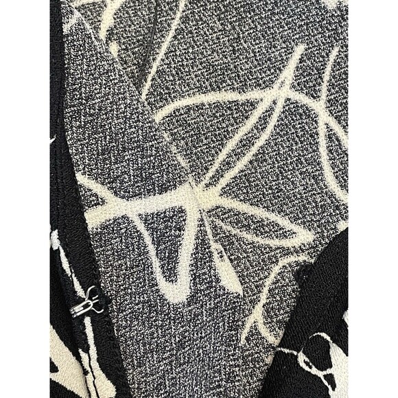 New Nine West Long Sleeve Wrap dress Size XXL Black &  White Casual Fancy - Picture 7 of 8